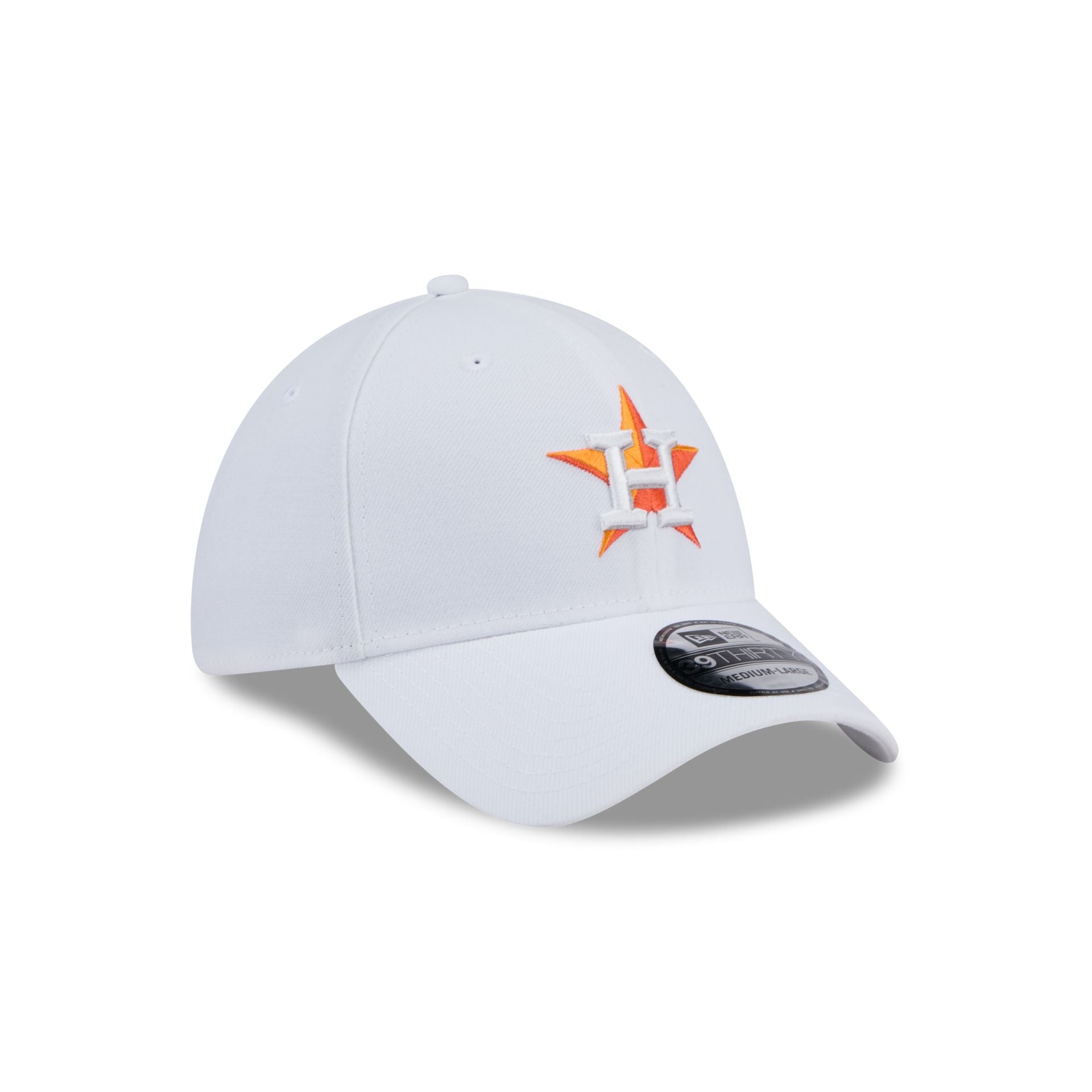 Houston Astros Optic White 39THIRTY Stretch Fit Hat – New Era Cap