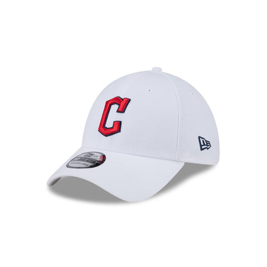 Cleveland Guardians Optic White 39THIRTY Stretch Fit Hat - New Era Cap