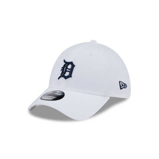 Detroit Tigers Optic White 39THIRTY Stretch Fit Hat - New Era Cap