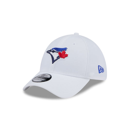 Toronto Blue Jays Optic White 39THIRTY Stretch Fit Hat - New Era Cap