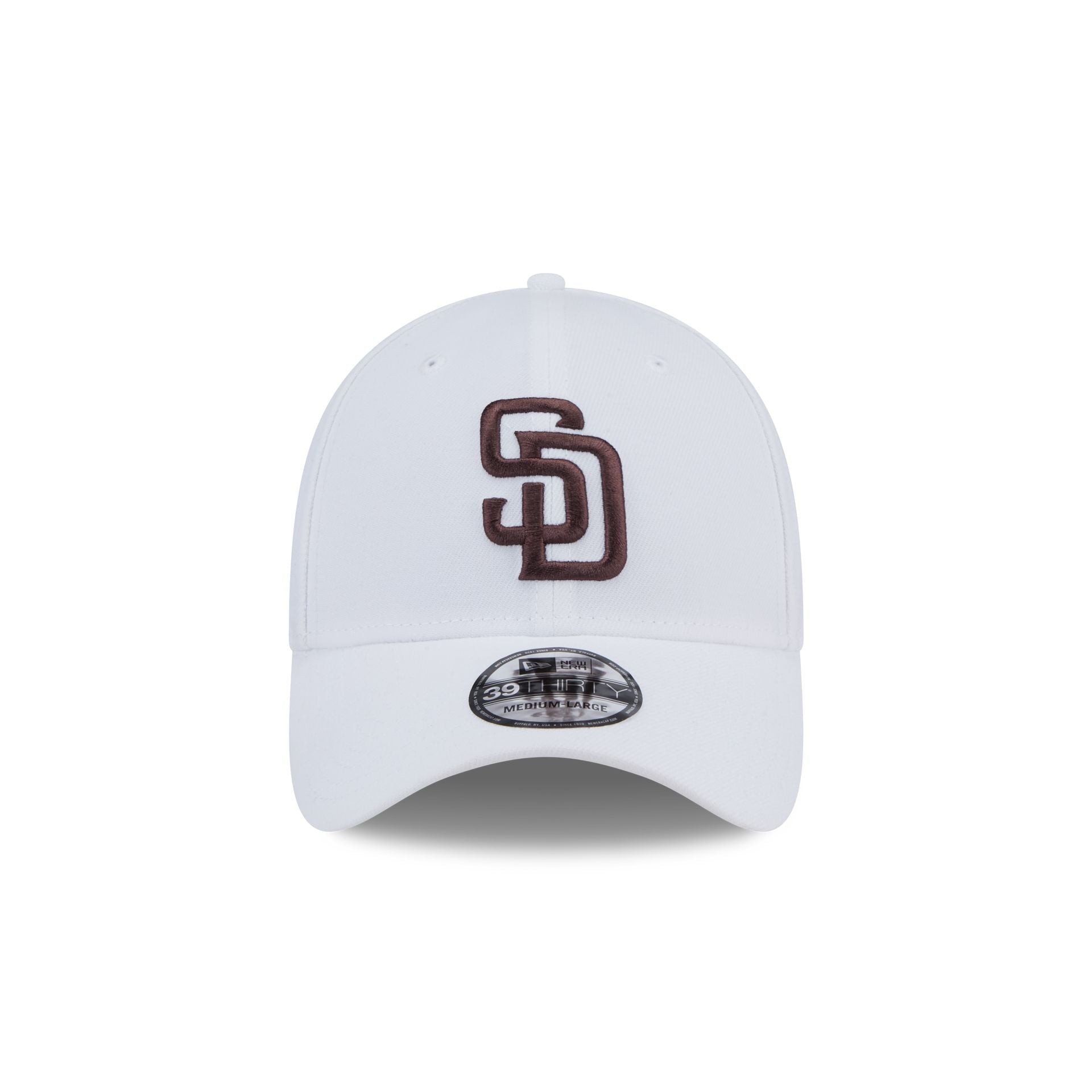 San Diego Padres Optic White 39THIRTY Stretch Fit Hat – New Era Cap