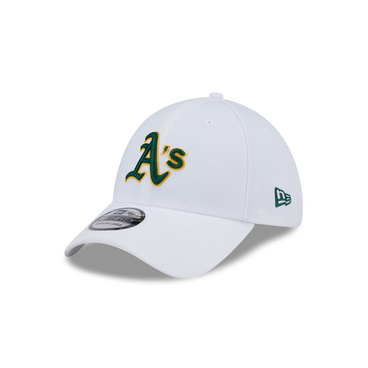 Athletics Optic White 39THIRTY Stretch Fit Hat - New Era Cap