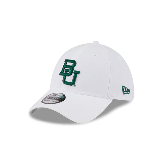 Baylor Bears Optic White 39THIRTY Stretch Fit Hat - New Era Cap