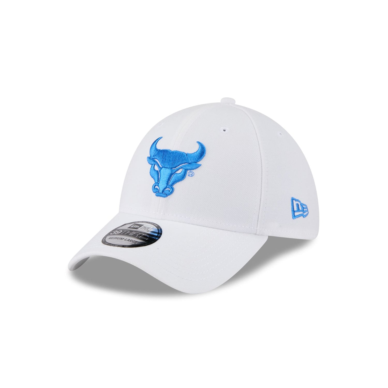Buffalo Bulls Optic White 39THIRTY Stretch Fit Hat