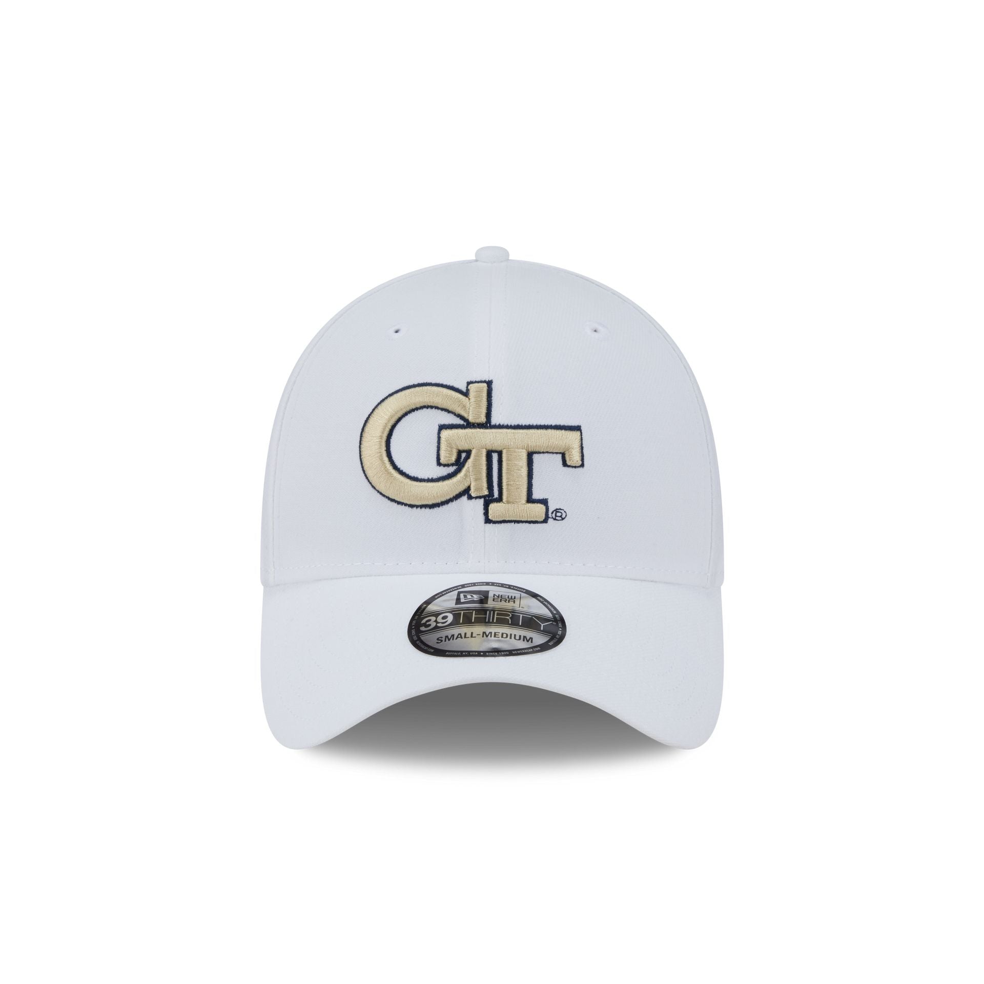 Georgia Tech Yellow Jackets Optic White 39THIRTY Stretch Fit Hat