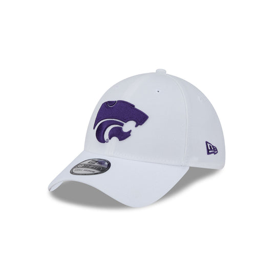 Kansas State Wildcats Optic White 39THIRTY Stretch Fit Hat - New Era Cap