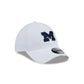 Michigan Wolverines Chrome 39THIRTY Stretch Fit Hat
