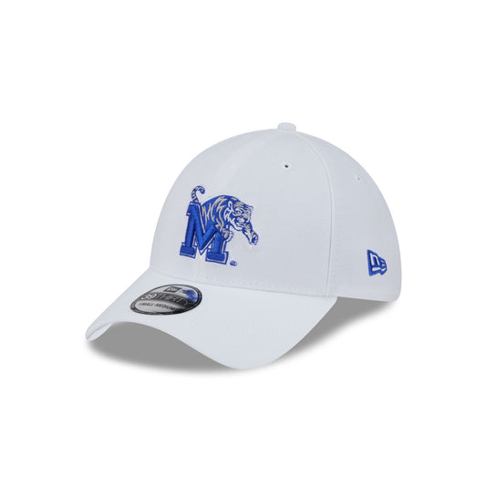 Memphis Tigers Optic White 39THIRTY Stretch Fit Hat - New Era Cap