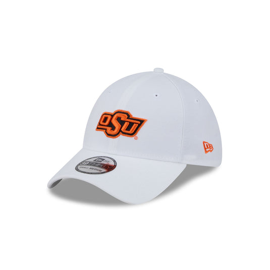 Oklahoma State Cowboys Optic White 39THIRTY Stretch Fit Hat - New Era Cap