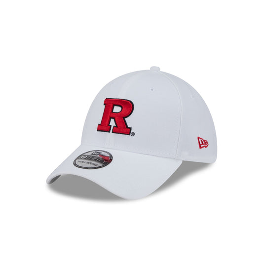 Rutgers Scarlet Knights Optic White 39THIRTY Stretch Fit Hat - New Era Cap