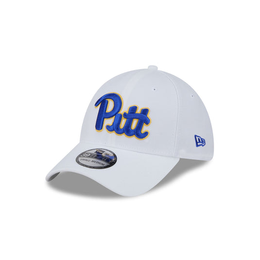 Pittsburgh Panthers Optic White 39THIRTY Stretch Fit Hat - New Era Cap