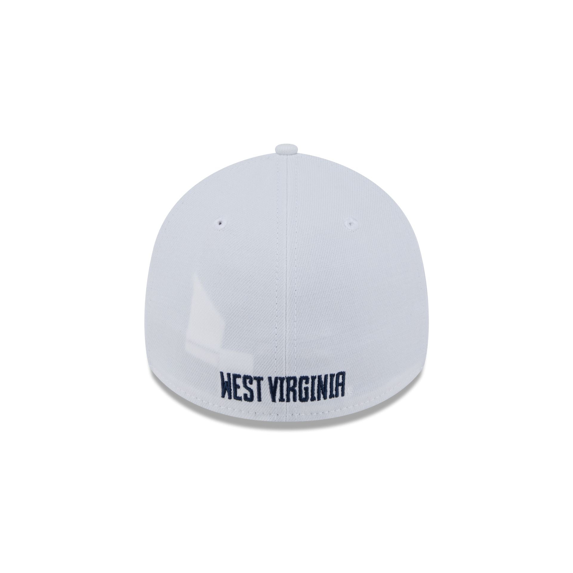West Virginia Mountaineers Optic White 39THIRTY Stretch Fit Hat