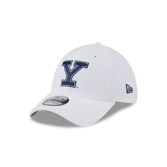 Yale Bulldogs Optic White 39THIRTY Stretch Fit Hat - New Era Cap