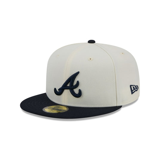 Atlanta Braves Chrome 59FIFTY Fitted Hat - New Era Cap