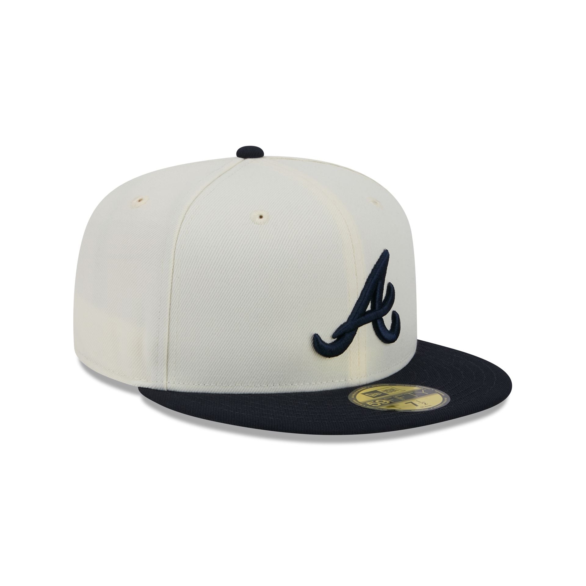 Atlanta Braves Chrome 59FIFTY Fitted Hat – New Era Cap