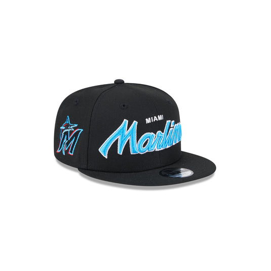 Miami Marlins Script Kids 9FIFTY Snapback Hat - New Era Cap
