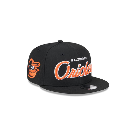 Baltimore Orioles Script Kids 9FIFTY Snapback Hat - New Era Cap