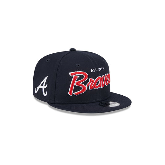 Atlanta Braves Script Kids 9FIFTY Snapback Hat - New Era Cap