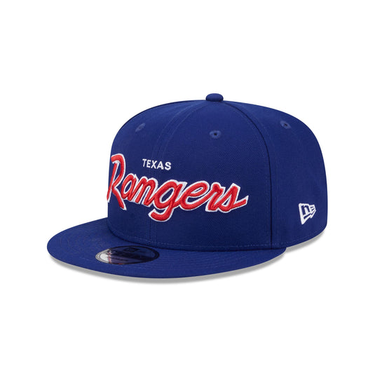 Texas Rangers Wordmark 9FIFTY Snapback Hat - New Era Cap