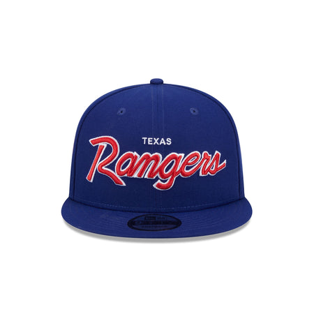 Texas Rangers Wordmark 9FIFTY Snapback Hat