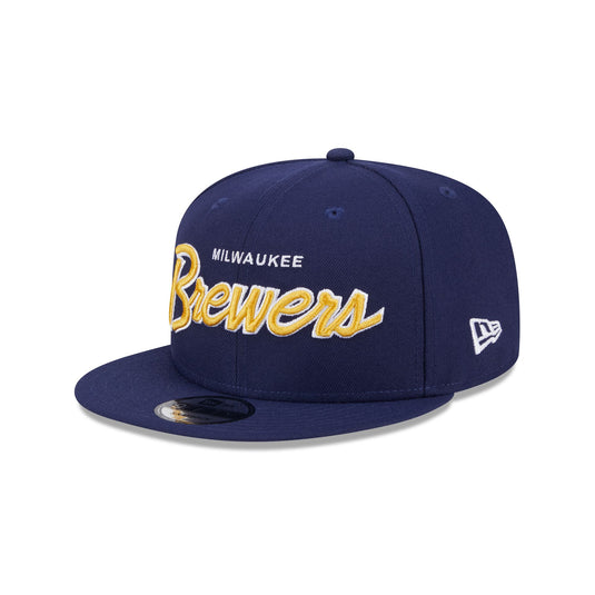 Milwaukee Brewers Wordmark 9FIFTY Snapback Hat - New Era Cap