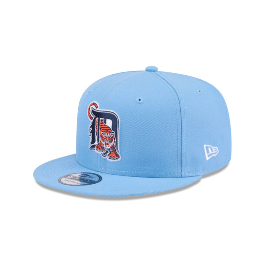 Detroit Tigers Sky Blue 9FIFTY Snapback Hat - New Era Cap