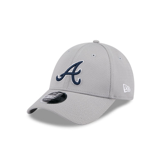 Atlanta Braves Gray 9FORTY Stretch-Snap Hat - New Era Cap