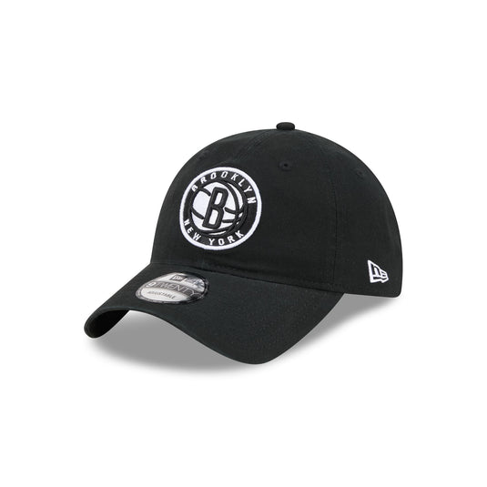 Brooklyn Nets Black 9TWENTY Adjustable Hat - New Era Cap