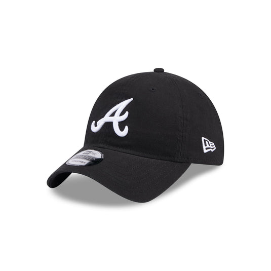 Atlanta Braves Black 9TWENTY Adjustable Hat - New Era Cap