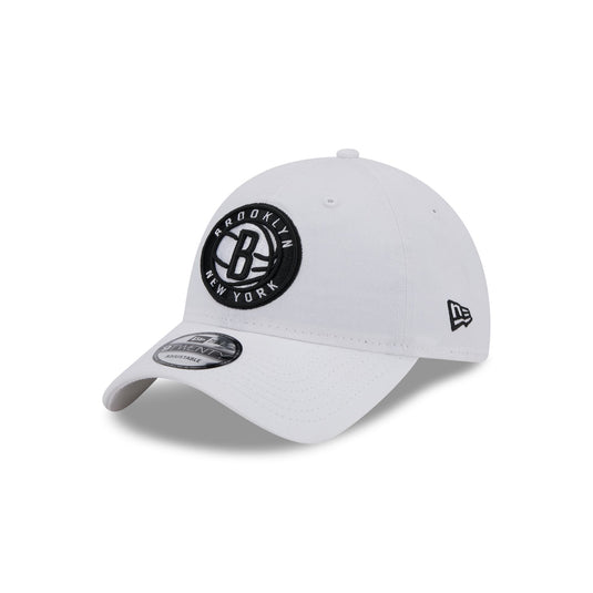 Brooklyn Nets White 9TWENTY Adjustable Hat - New Era Cap