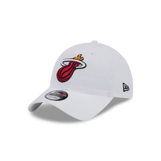 Miami Heat White 9TWENTY Adjustable Hat - New Era Cap