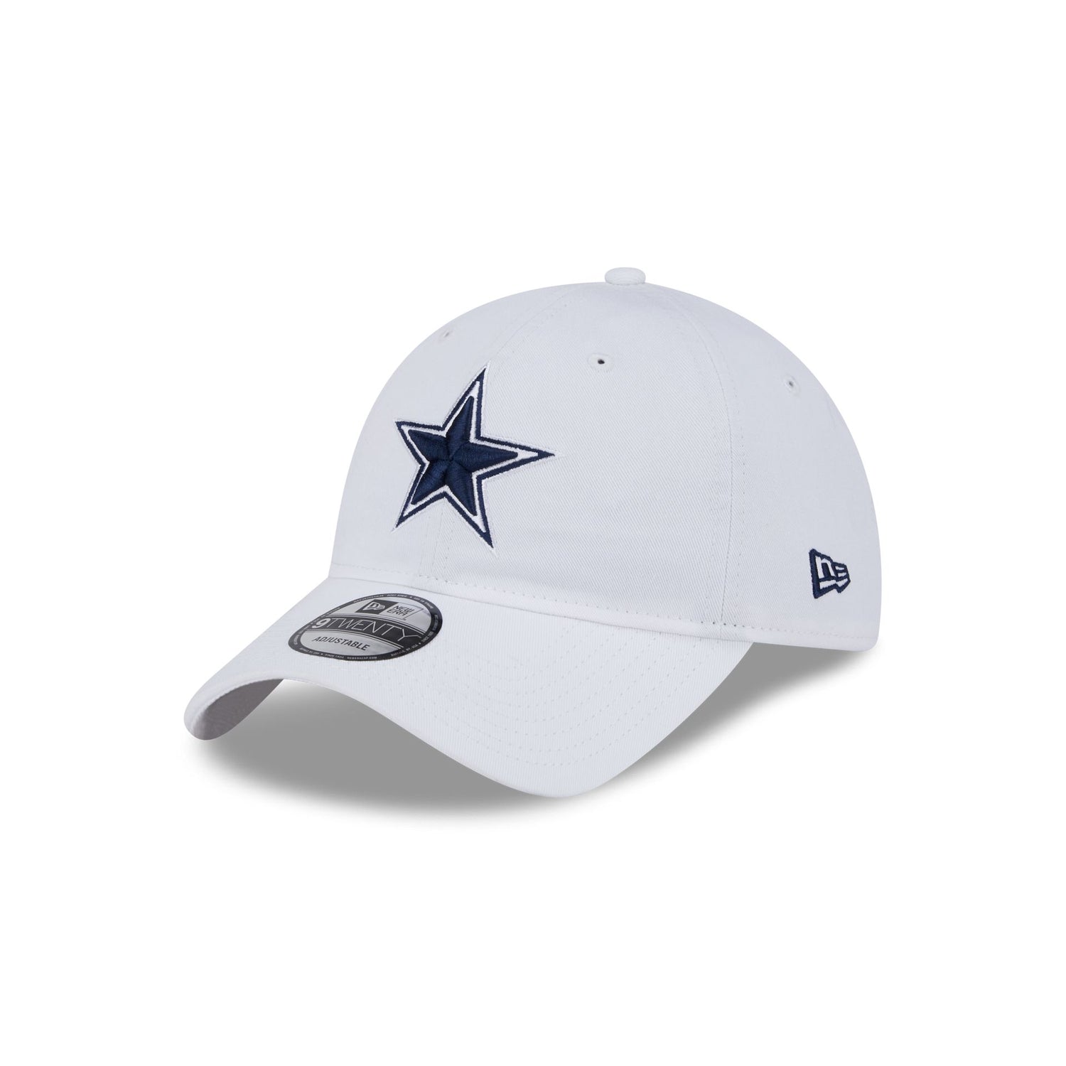 Dallas Cowboys White 9TWENTY Adjustable Hat