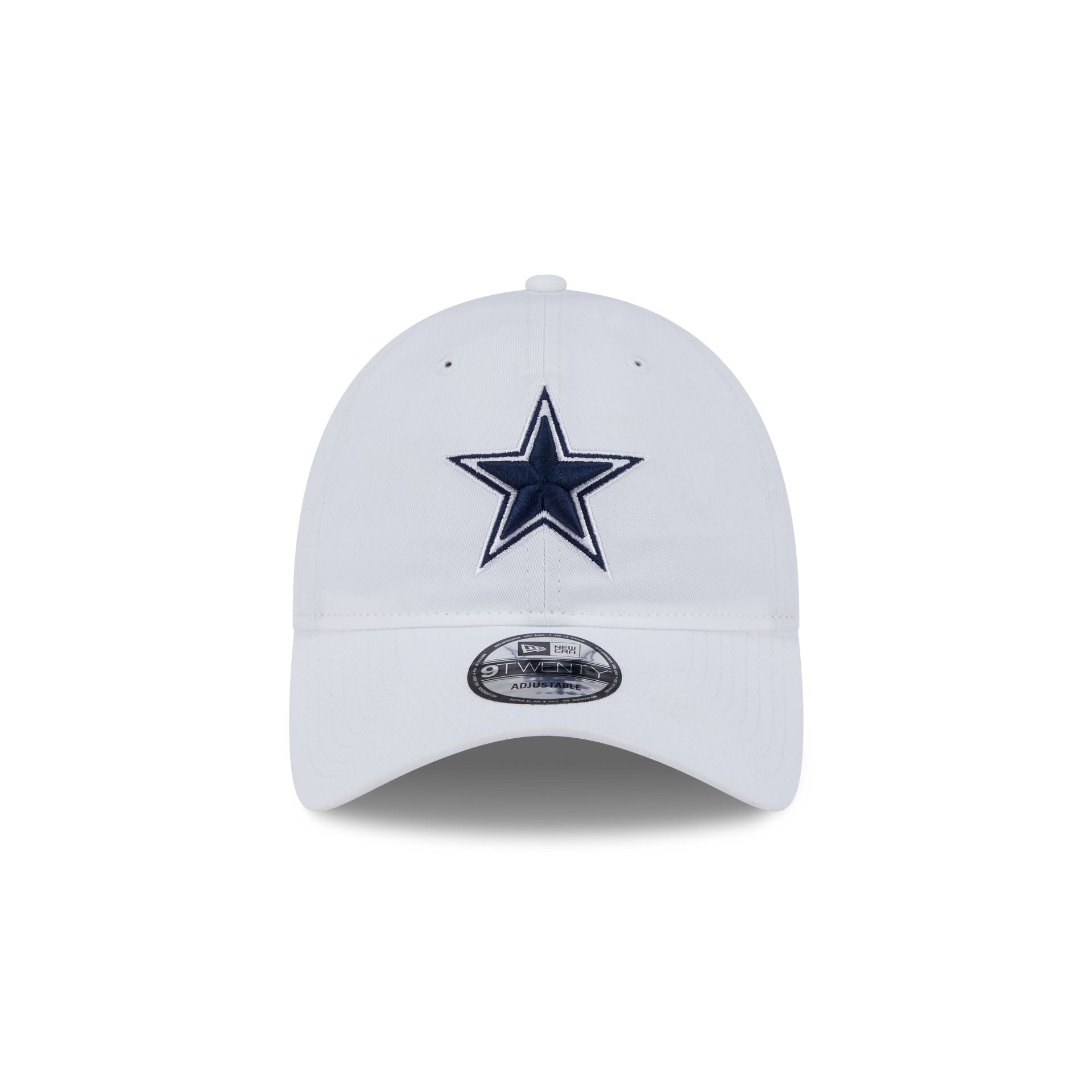 Dallas Cowboys White 9TWENTY Adjustable Hat