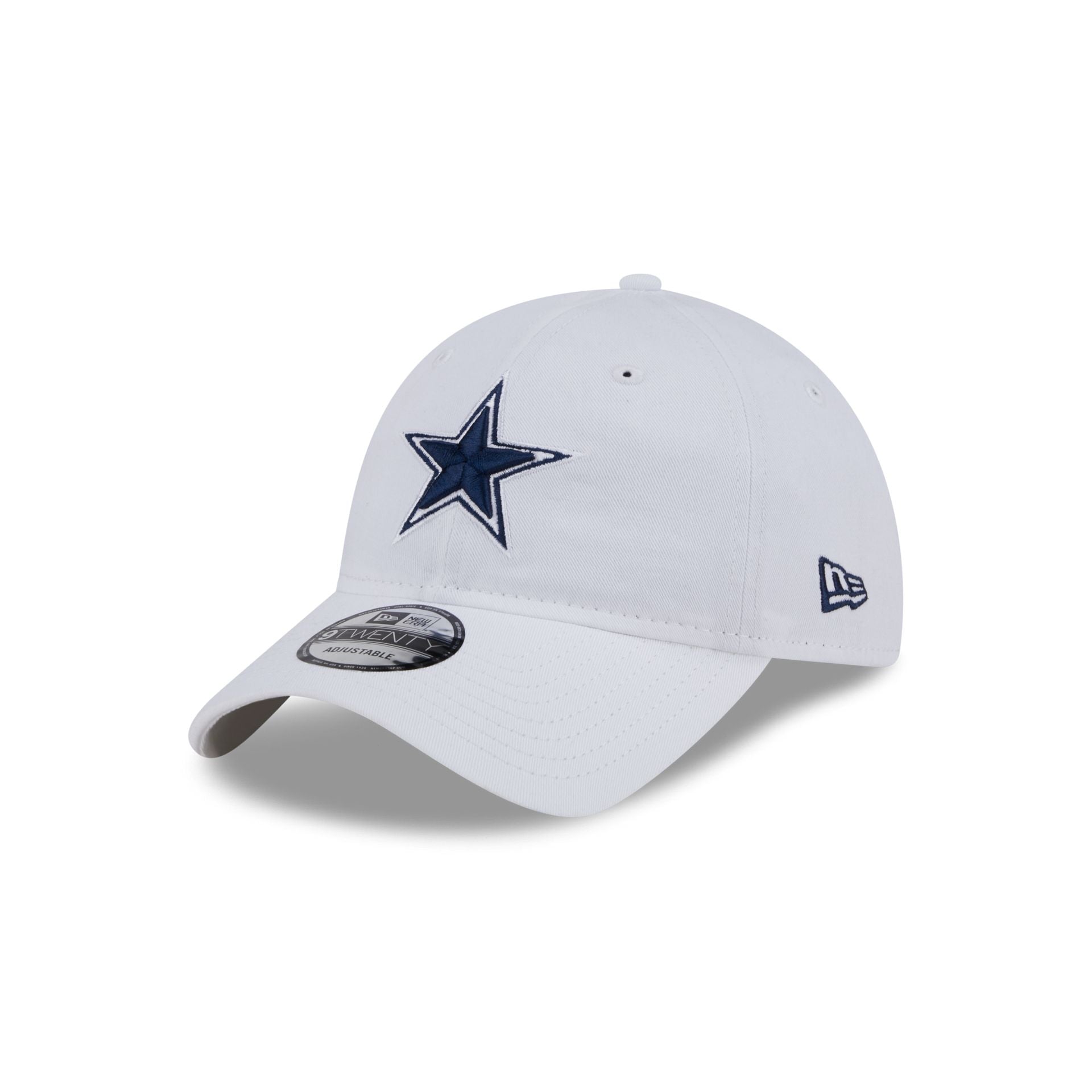 Dallas Cowboys White 9TWENTY Adjustable Hat