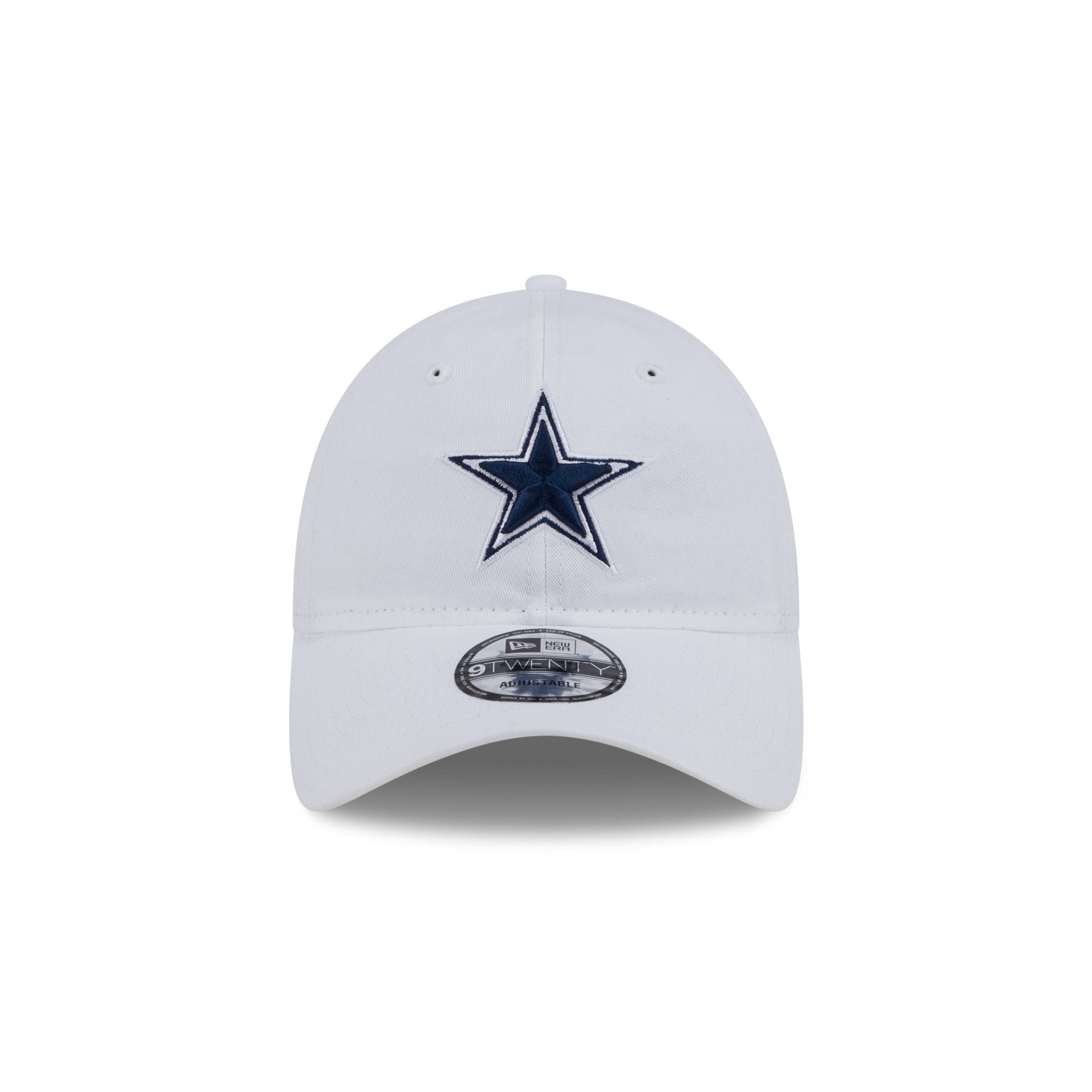 Dallas Cowboys White 9TWENTY Adjustable Hat