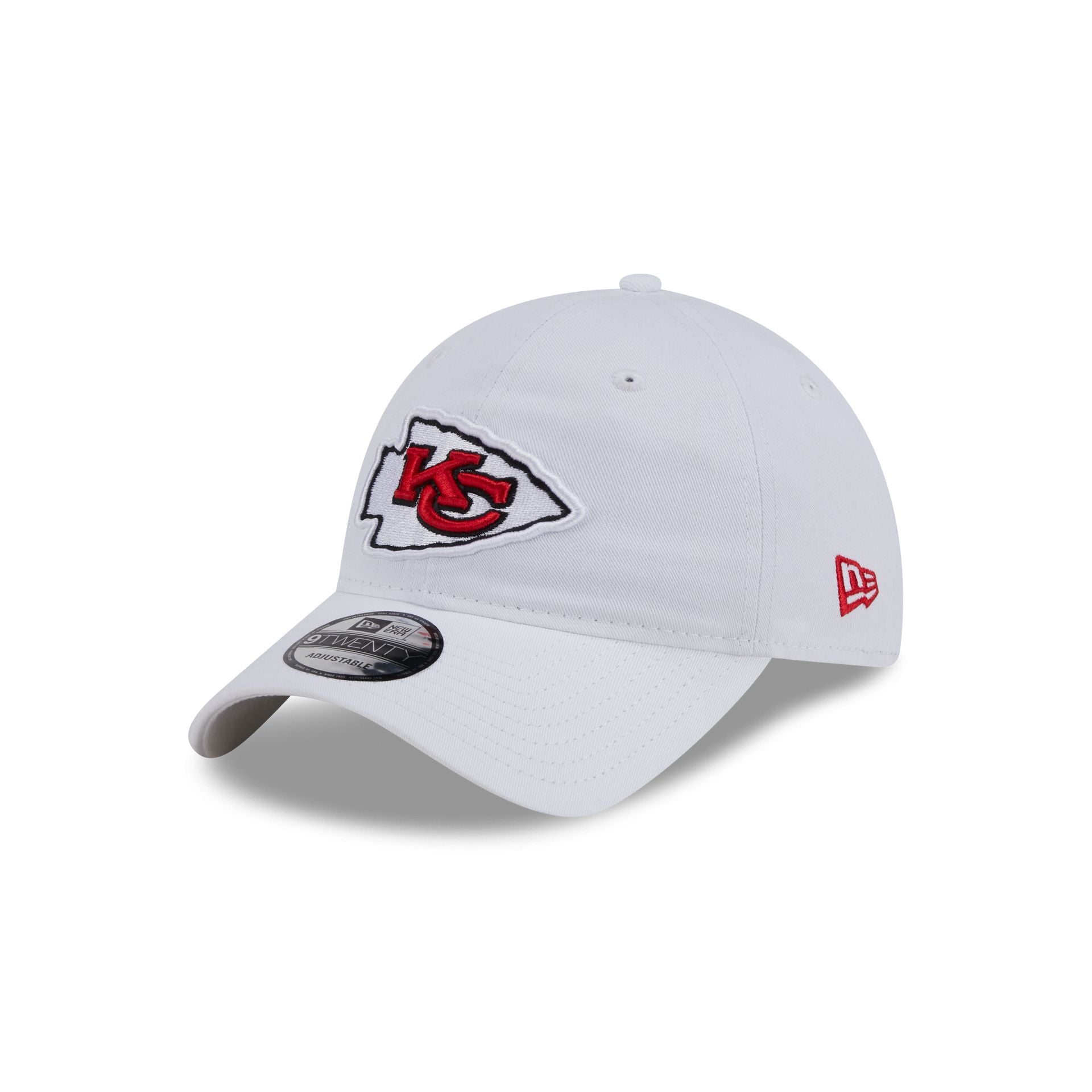 Kansas City Chiefs White 9TWENTY Adjustable Hat
