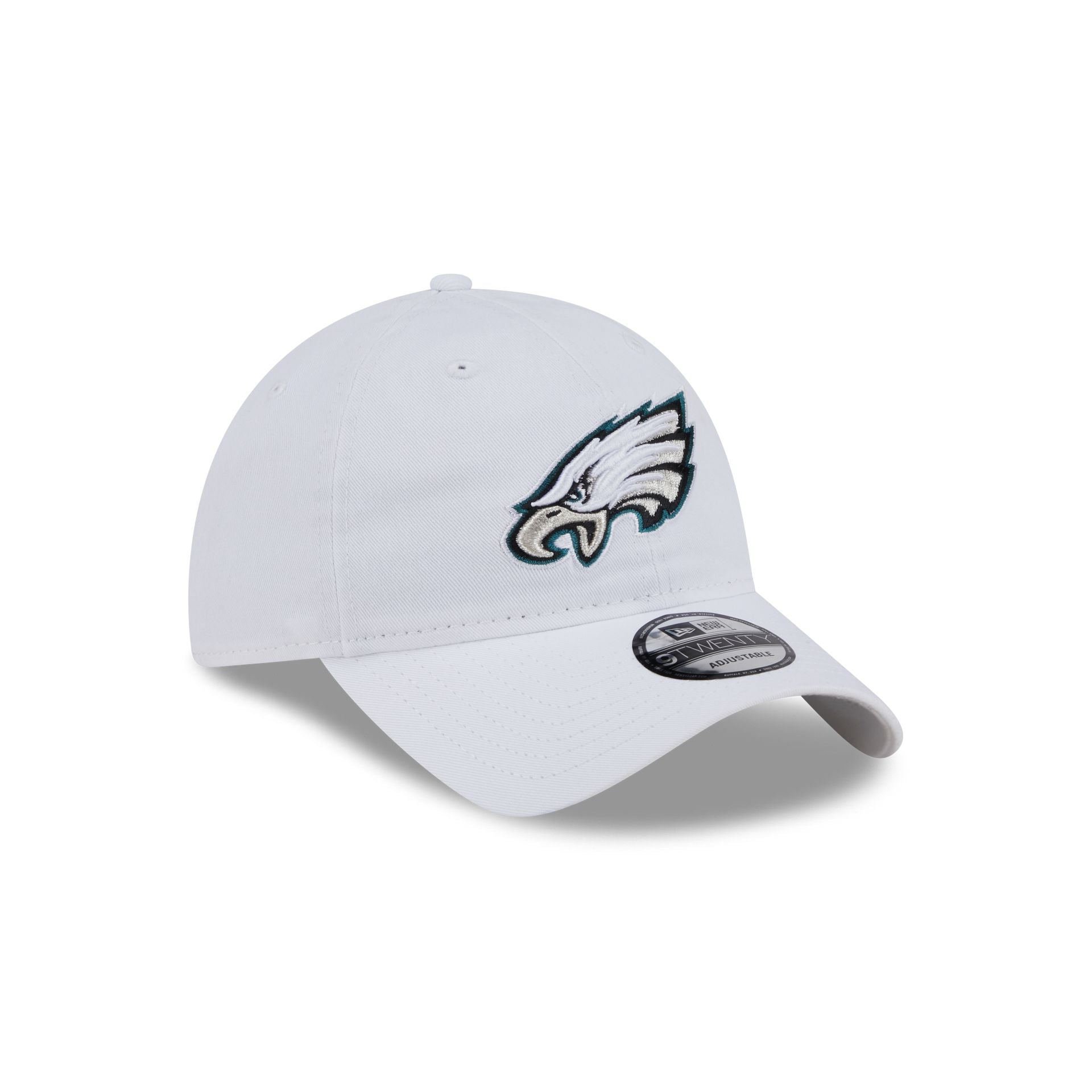 Philadelphia Eagles White 9TWENTY Adjustable Hat