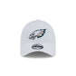 Philadelphia Eagles White 9TWENTY Adjustable Hat