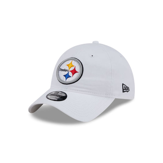 Pittsburgh Steelers White 9TWENTY Adjustable Hat - New Era Cap