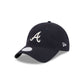 Atlanta Braves Glitter Logo Women's 9TWENTY Adjustable Hat