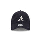 Atlanta Braves Glitter Logo Women's 9TWENTY Adjustable Hat