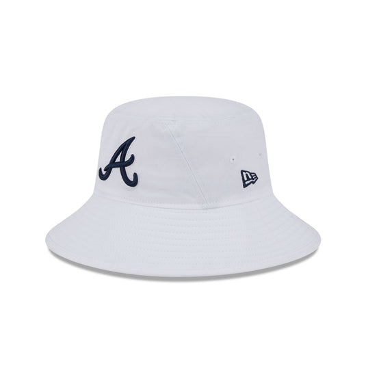 Atlanta Braves Chrome Bucket Hat - New Era Cap