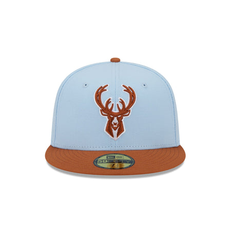 Milwaukee Bucks Color Pack Glacial Blue 59FIFTY Fitted Hat
