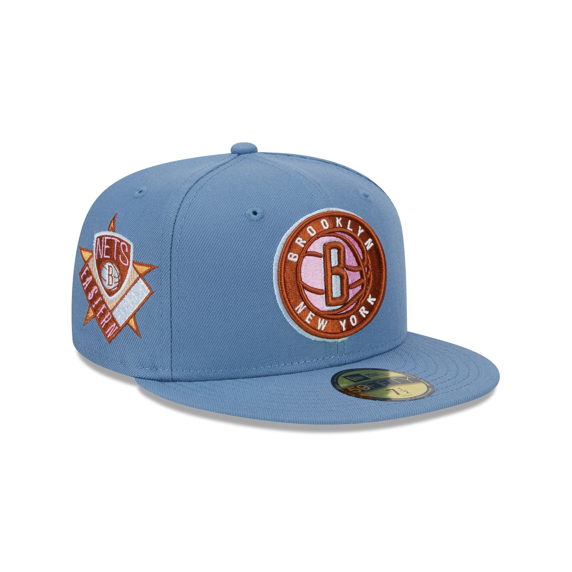 Brooklyn Nets Color Pack Faded Blue 59FIFTY Fitted Hat NBA