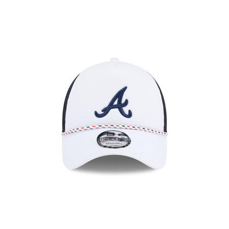 Atlanta Braves Court Sport 9FORTY A-Frame Trucker Hat