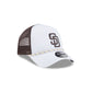 San Diego Padres Court Sport 9FORTY A-Frame Trucker Hat