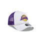 Los Angeles Lakers Court Sport 9FORTY A-Frame Trucker Hat