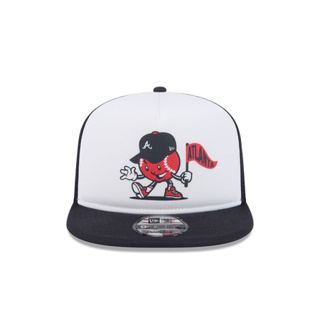 Atlanta Braves Court Sport 9FIFTY A-Frame Trucker Hat