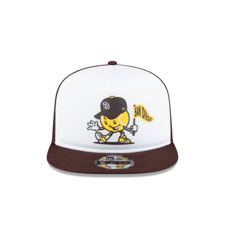 San Diego Padres Court Sport 9FIFTY A-Frame Trucker Hat