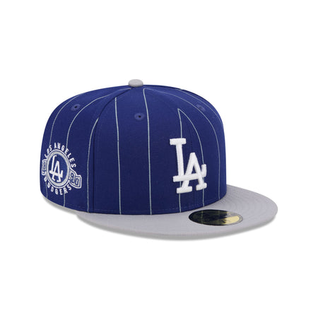 Los Angeles Dodgers Throwback Pinstripe 59FIFTY Fitted Hat